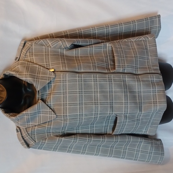 DG2 Gray Plaid Jacket by Diane Gilman - Picture 1 of 8